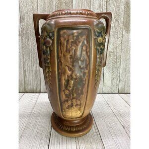 Vtg Roseville USA Art Pottery Florentine 231-8" Vase - Stamped R Mark 1924